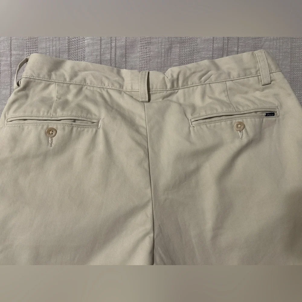 Ralph Lauren Polo Tan Classic Fit Pants Flat Front